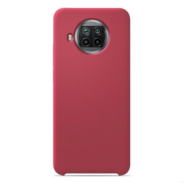 Vanligt Soft Touch Red silikonfodral som är kompatibelt med Xiaomi Mi 10T Lite
