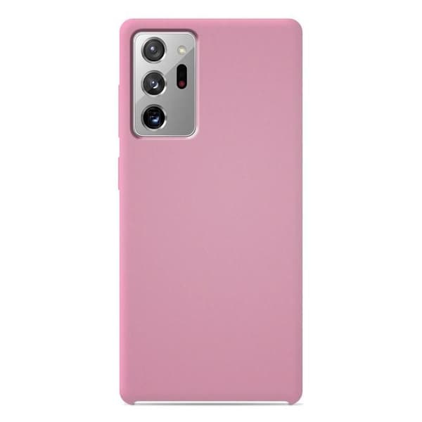 Vanligt Soft Touch Pink silikonfodral som är kompatibelt med Samsung Galaxy Note 20 Ultra