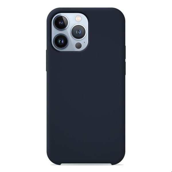 Vanligt Soft Touch Silikonfodral Night Blue kompatibelt med iPhone 13 Pro