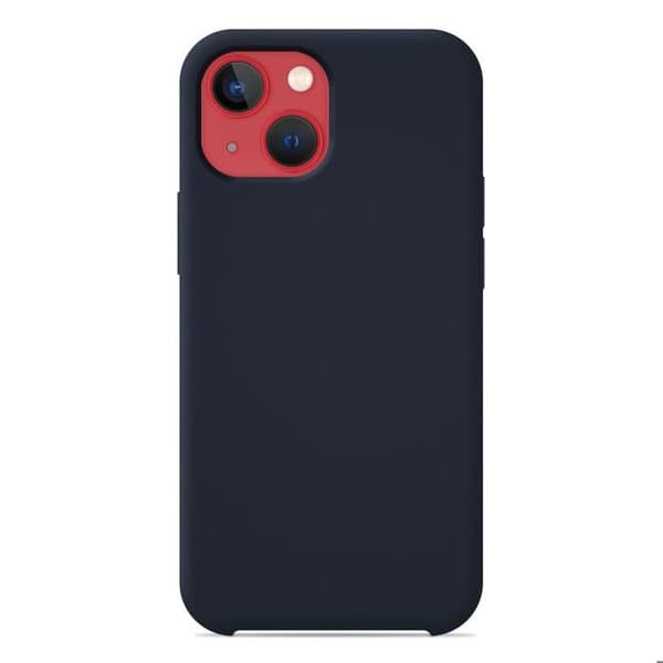 Vanligt Soft Touch Silikonfodral Night Blue kompatibelt med iPhone 13