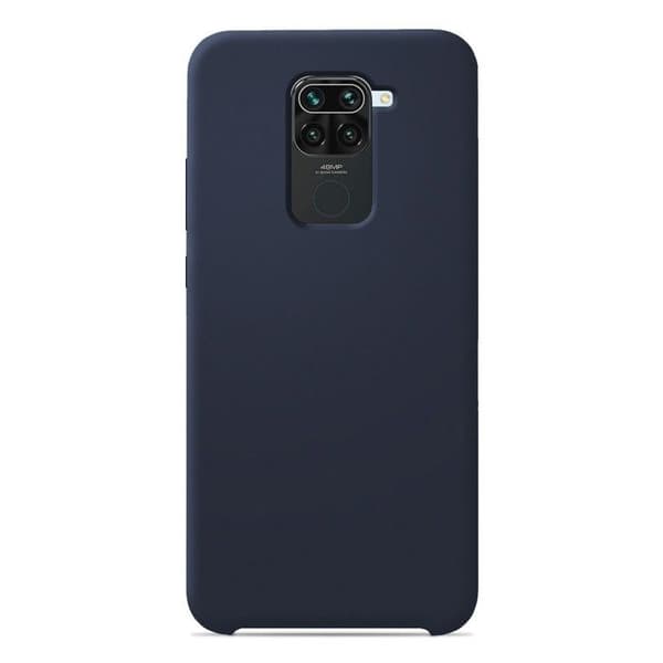 Vanligt Soft Touch Silikonfodral Night Blue kompatibelt med Xiaomi Redmi Note 9
