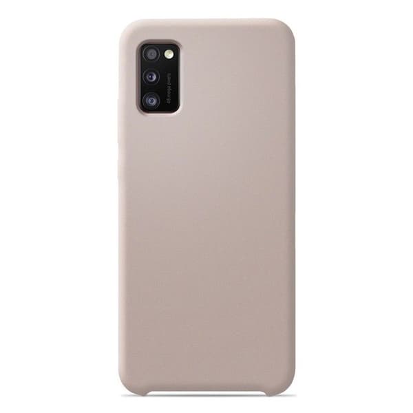 Vanligt Soft Touch rosa sand silikonfodral som är kompatibelt med Samsung Galaxy A31