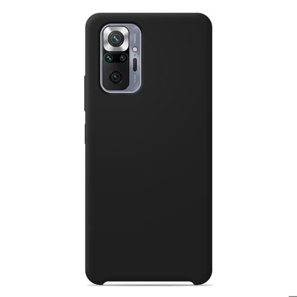 Vanligt Soft Touch Svart silikonfodral som är kompatibelt med Xiaomi Redmi Note 9T 5G