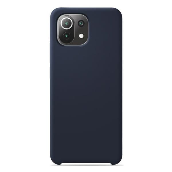 Vanligt Soft Touch Silikonfodral Night Blue kompatibelt med Xiaomi Mi 11 Lite