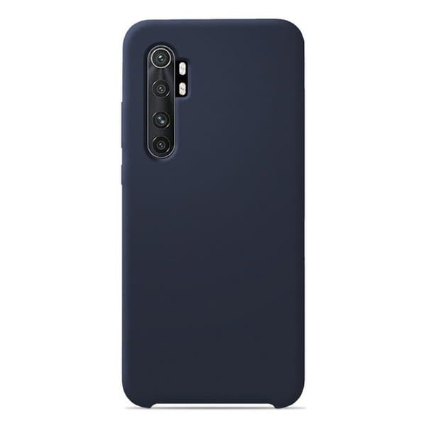 Vanligt Soft Touch Silikonfodral Night Blue kompatibelt med Xiaomi Mi Note 10 Lite