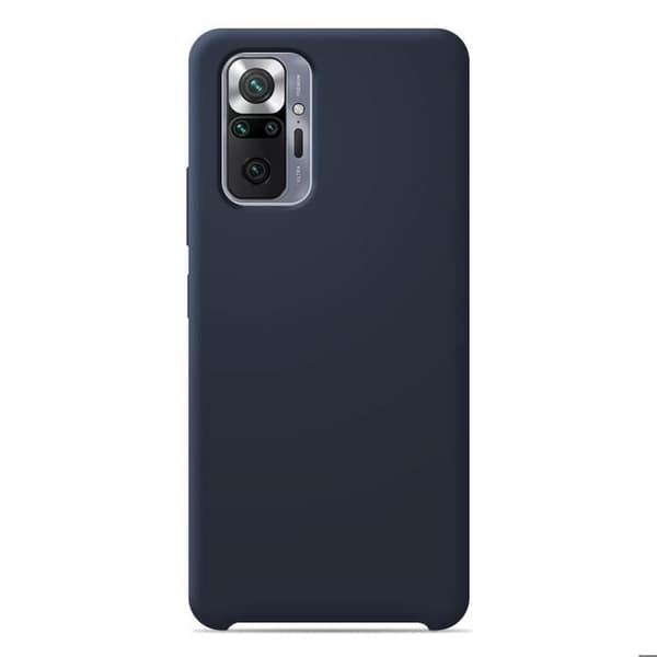 Vanligt Soft Touch silikonfodral Night Blue kompatibelt med Xiaomi Redmi Note 9T 5G