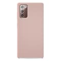 Miniatyrbild 1 av 2: Vanligt Soft Touch rosa sand silikonfodral som är kompatibelt med Samsung Galaxy Note 20