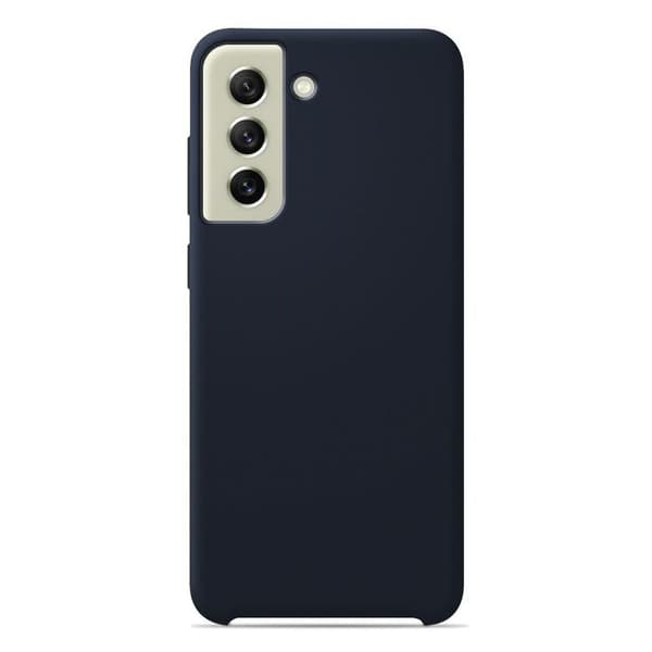 Vanligt Soft Touch Silikonfodral Night Blue kompatibelt med Samsung Galaxy S21 FE
