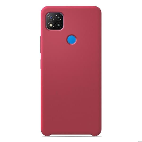 Vanligt Soft Touch Red silikonfodral som är kompatibelt med Xiaomi Redmi Note 10 Pro