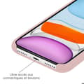 Miniatyrbild 2 av 2: Vanligt Soft Touch rosa sand silikonfodral som är kompatibelt med iPhone 14