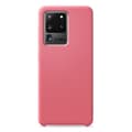 Miniatyrbild 1 av 2: Vanligt Soft Touch Pink silikonfodral som är kompatibelt med Samsung Galaxy S20 Ultra