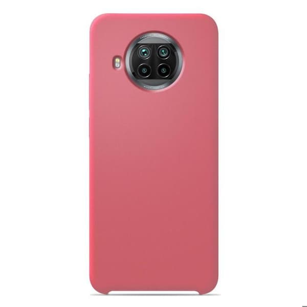 Vanligt Soft Touch Pink silikonfodral som är kompatibelt med Xiaomi Mi 10T Lite