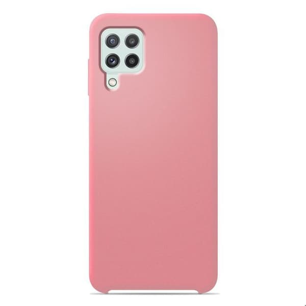 Vanligt Soft Touch Pink silikonfodral som är kompatibelt med Samsung Galaxy A22 4G