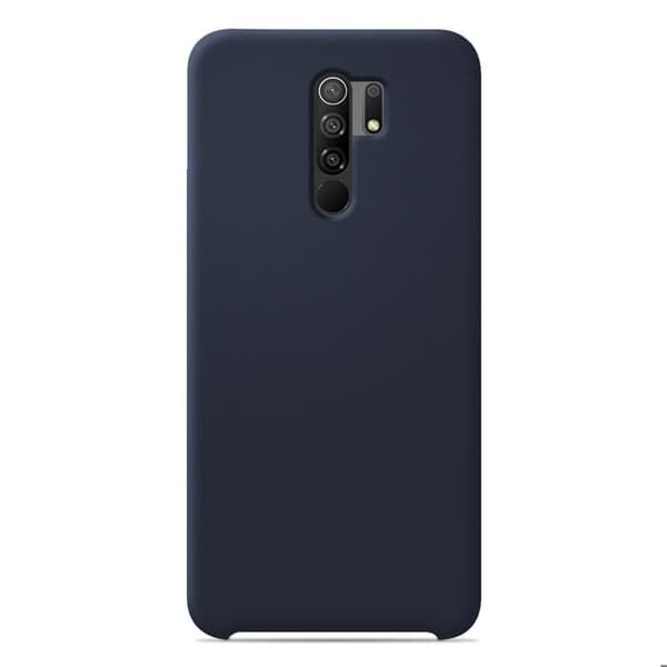 Vanligt Soft Touch Silikonfodral Night Blue kompatibelt med Xiaomi Redmi 9