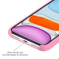 Miniatyrbild 2 av 2: Vanligt Soft Touch Pink silikonfodral som är kompatibelt med Samsung Galaxy A72 4G