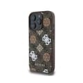Miniatyrbild 3 av 4: Coque för iPhone 16 Pro Kompatibel med MagSafe Edition 4G Peony Ultra-Chic Guess Brun