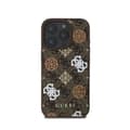 Miniatyrbild 1 av 4: Coque för iPhone 16 Pro Kompatibel med MagSafe Edition 4G Peony Ultra-Chic Guess Brun