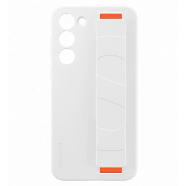 Samsung mobilfodral och fodral Silikonfodral med rem S23+ Vit