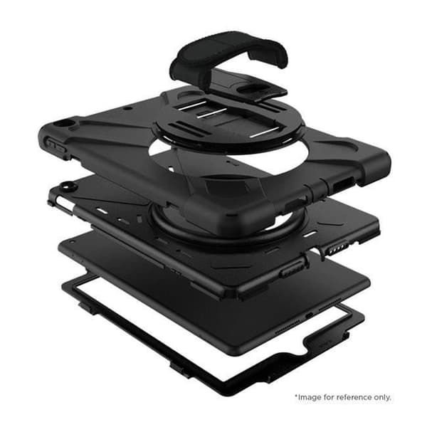 Fodral till Galaxy Tab S9/S9 FE - EIGER - Fullständigt skydd - 360° roterande handtag