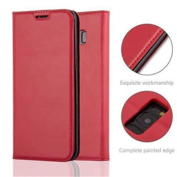 Coque - Cadorabo - Samsung Galaxy S8 - Röd Äpple - Magnetisk Stängning - Mjuk Fodral