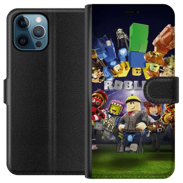 Apple iPhone 12 Pro Tegnebogsetui Roblox Verden - Gaming Eventyr for Børn og Unge