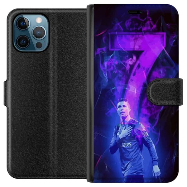 Apple iPhone 12 Pro Max Tegnebogsetui Ronaldo 7 - Fodboldlegende i Handling for Fans