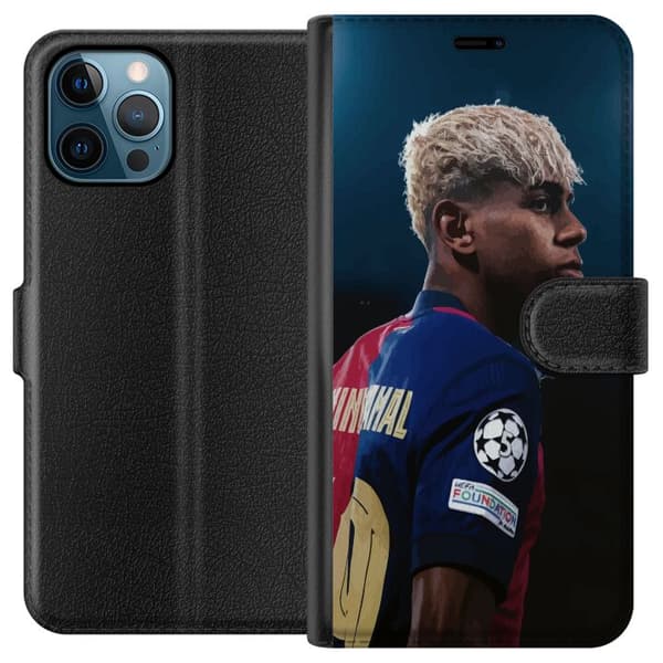 Apple iPhone 12 Pro Max Tegnebogsetui Lamine Yamal - Barcelonas Wunderkind i fokus