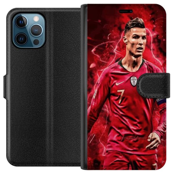Apple iPhone 12 Pro Max Lommeboketui Ronaldo Ferdigheter - CR7 Design for Ekte Supportere