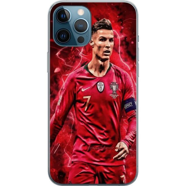 Apple iPhone 12 Pro Max Gennemsigtig cover Ronaldo Færdigheder - CR7 Design for Ægte Fans