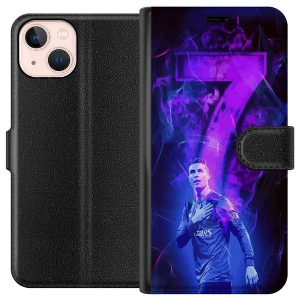 Apple iPhone 13 mini Tegnebogsetui Ronaldo 7 - Fodboldlegende i Handling for Fans