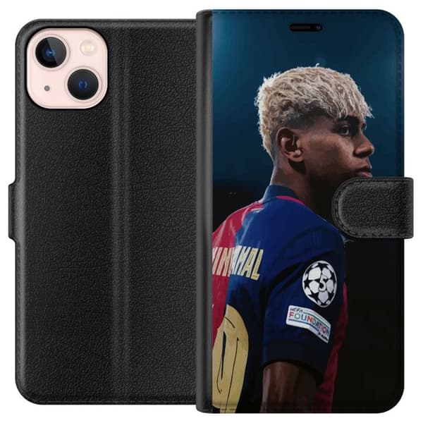 Apple iPhone 13 mini Tegnebogsetui Lamine Yamal - Barcelonas Wunderkind i fokus