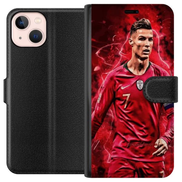 Apple iPhone 13 mini Tegnebogsetui Ronaldo Færdigheder - CR7 Design for Ægte Fans