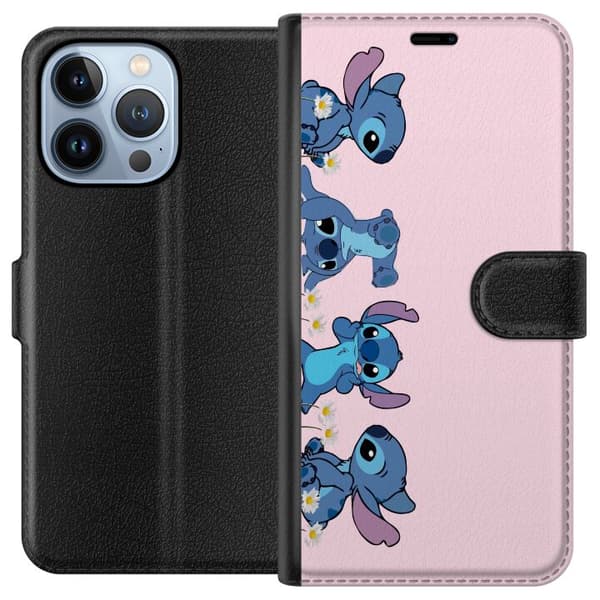 Apple iPhone 13 Pro Plånboksfodral Stitch Skratt & Bus – Perfekt för Mobilskal eller Poster