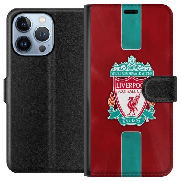 Apple iPhone 13 Pro Lommeboketui Liverpool FC - Klassisk Fotballstolthet i Rødt