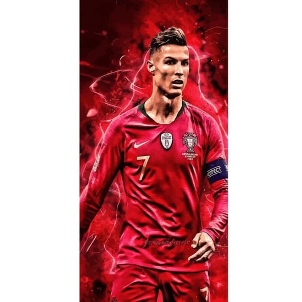 Apple iPhone 13 Pro Lommeboketui Ronaldo Ferdigheter - CR7 Design for Ekte Supportere