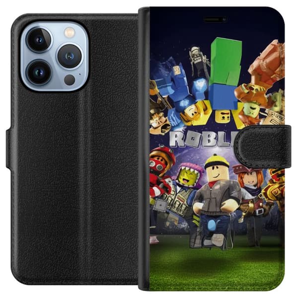 Apple iPhone 13 Pro Lompakkokotelo Roblox Maailma - Pelaamisseikkailu Lapsille ja Nuorille