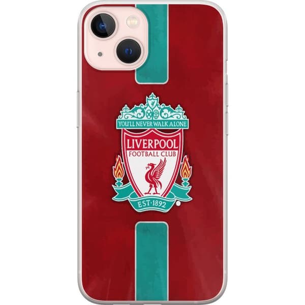 Apple iPhone 13 mini Gennemsigtig cover Liverpool FC - Klassisk Fodboldstolthed i Rødt