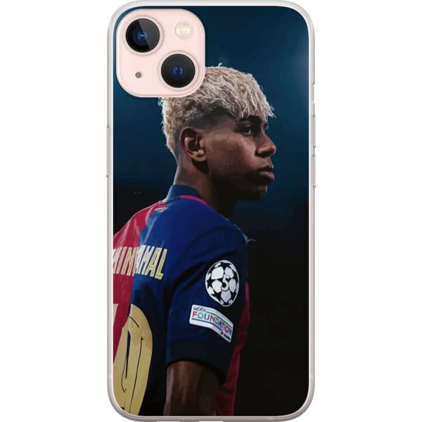 Apple iPhone 13 mini Gjennomsiktig deksel Lamine Yamal - Barcelonas Wonderkid i Fokus