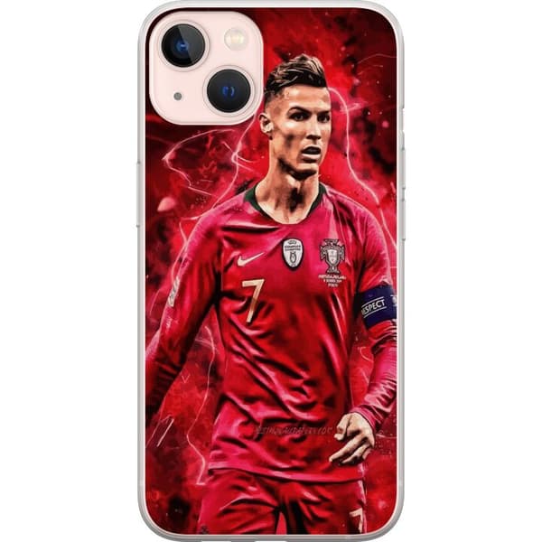 Apple iPhone 13 mini Gennemsigtig cover Ronaldo Færdigheder - CR7 Design for Ægte Fans