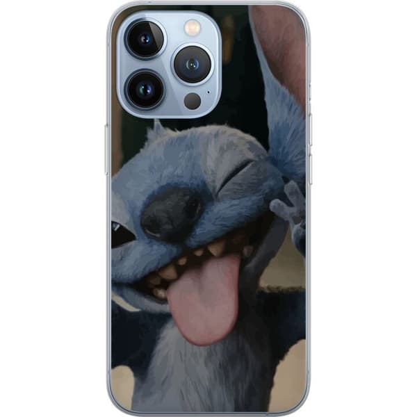 Apple iPhone 13 Pro Läpinäkyvä kuori Stitch Söpö Alien - Sininen Suosikki Ulkoavaruudesta