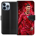 Miniatyrbilde 1 av 3: Apple iPhone 13 Pro Max Lommeboketui Ronaldo Ferdigheter - CR7 Design for Ekte Supportere