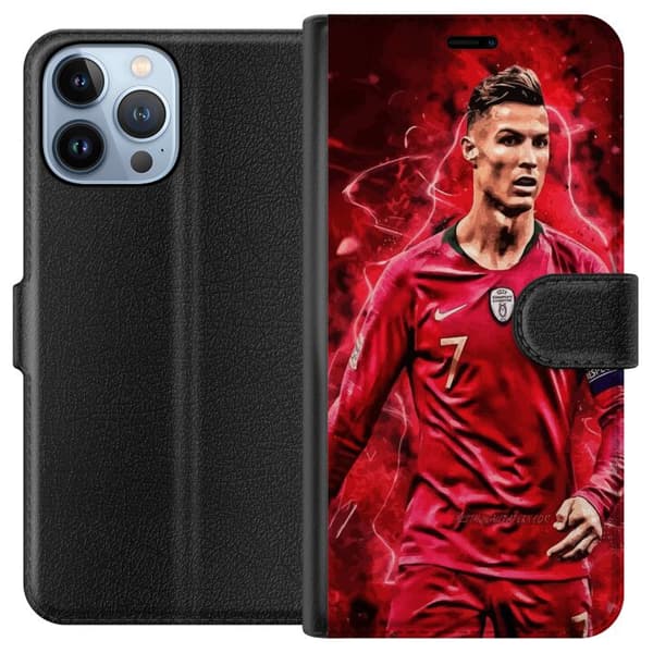 Apple iPhone 13 Pro Max Lommeboketui Ronaldo Ferdigheter - CR7 Design for Ekte Supportere
