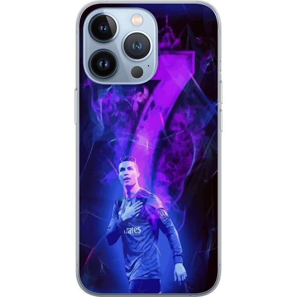 Apple iPhone 13 Pro Genomskinligt Skal Ronaldo 7 – Fotbollslegend i Action för Fans
