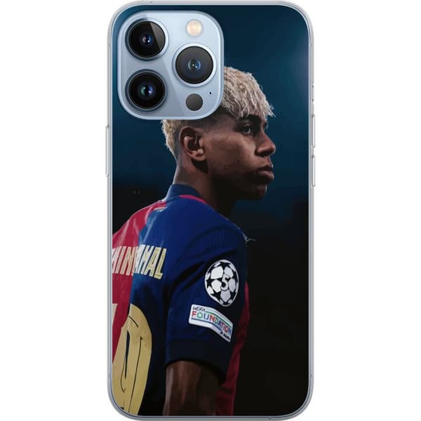 Apple iPhone 13 Pro Gjennomsiktig deksel Lamine Yamal - Barcelonas Wonderkid i Fokus