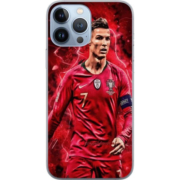 Apple iPhone 13 Pro Max Gennemsigtig cover Ronaldo Færdigheder - CR7 Design for Ægte Fans