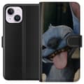 Miniatyrbilde 1 av 3: Apple iPhone 14 Plus Lommeboketui Stitch Søt Alien - Blå Favoritt fra Ytre Rommet