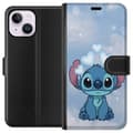 Miniatyrbillede 1 af 3: Apple iPhone 14 Plus Tegnebogsetui Stitch Hoppende Glæde - Sjovt Design til Gave