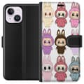 Pikkukuva 1 / 3: Apple iPhone 14 Plus Lompakkokotelo Labubu Pink Monster - Popkulttuuri Kawaii-kosketuksella