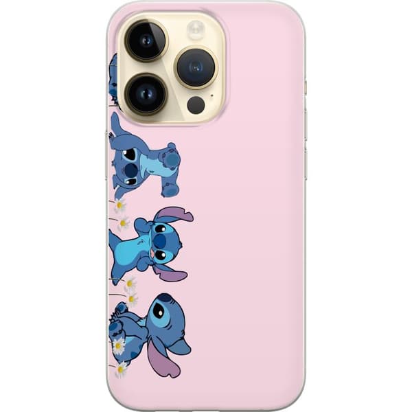 Apple iPhone 14 Pro Gennemsigtig cover  Stitch Grin & Leg – Perfekt til Telefoncovers eller Plakater