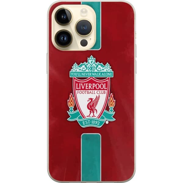 Apple iPhone 14 Pro Max Gjennomsiktig deksel Liverpool FC - Klassisk Fotballstolthet i Rødt